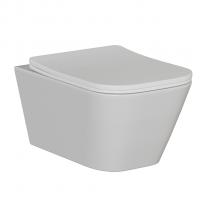 Унитаз подвесной безободковый WAVE EGO Tornado3.0 сид. дюропласт, м/л, быстр, БЕЛЫЙ глянец (XL)