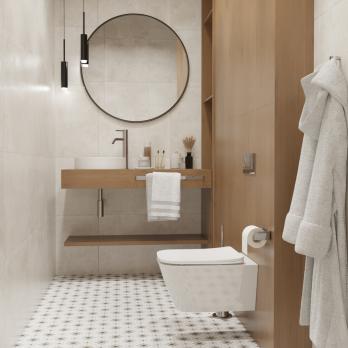 Унитаз подвесной безободковый WAVE EGO Tornado3.0 сид. дюропласт, м/л, быстр, БЕЛЫЙ глянец (XL)