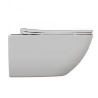 Унитаз подвесной безободковый WAVE LETI Tornado3.0 сид. дюропласт, м/л, быстр, БЕЛЫЙ глянец (XL)