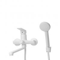 Смеситель для ванны и раковины 35k MIXLINE ML15-02W БЕЛЫЙ