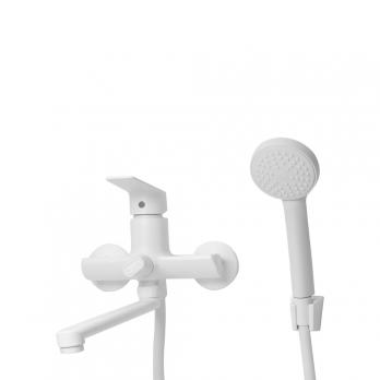 Смеситель для ванны и раковины 35k MIXLINE ML15-02W БЕЛЫЙ