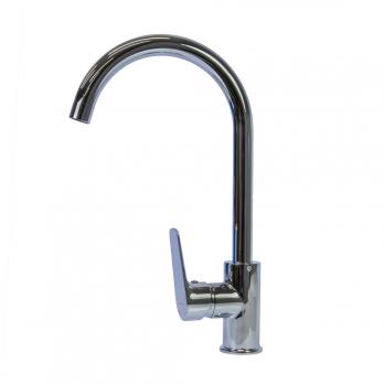 Смеситель для кухни 35k MIXLINE ML14-032 высокий излив б/отв боковая п/гайку (без подводки)