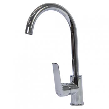 Смеситель для кухни 35k MIXLINE ML15-031 высокий излив б/отв боковая п/гайку (без подводки)