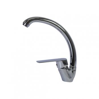 Смеситель для кухни 35k MIXLINE ML15-032 высокий излив б/отв боковая п/гайку (без подводки)