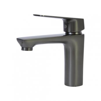 Смеситель для раковины 40k MIXLINE ML15-04GR б/отв п/гайку (без подводки) ГРАФИТ