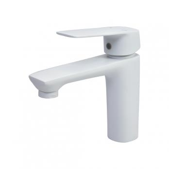 Смеситель для раковины 40k MIXLINE ML15-04W б/отв п/гайку (без подводки) БЕЛЫЙ