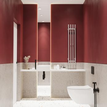 Полотенцесушитель MIXLINE MOON QUADRO MATT СHROME 120/15 (таймер,484 Вт) электрический