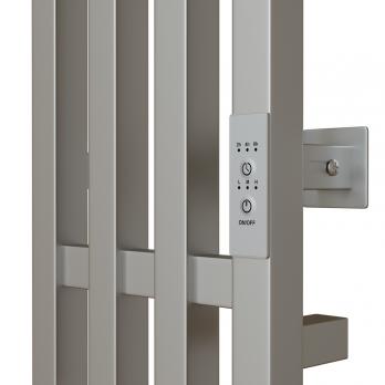 Полотенцесушитель MIXLINE MOON QUADRO MATT СHROME 120/15 (таймер,484 Вт) электрический