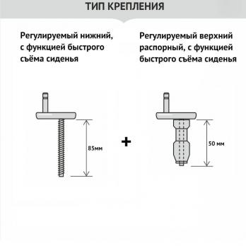 Сиденье д/унитаза  WAVE W-V-4dml  slim дюро/лифт/съем БЕЛЫЙ глянец (S20,Shift,Integra Square) 16