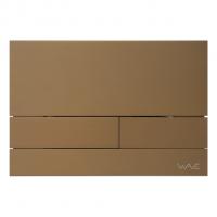 Кнопка смыва WAVE SS06AV универсальная, БРОНЗА МАТОВАЯ, прямоугольная, НЕРЖ