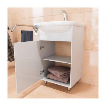 Тумба д/ванной "АлАн-45" белый  под ум. Уют-45