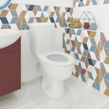 Унитаз-компакт "Литл"детский МС Инкоэр-Б1 (ниж.подв.,кос.вып,сид.б/крыш1кн бел.арм) КЕРАМИН