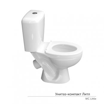 Унитаз-компакт "Литл"детский МС Инкоэр-Б1 (ниж.подв.,кос.вып,сид.б/крыш1кн бел.арм) КЕРАМИН
