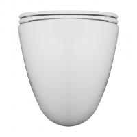 Унитаз подвесной безободковый WAVE RONDO Tornado3.0 сид. дюропласт, м/л, быстр, БЕЛЫЙ глянец (XL)