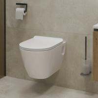 Унитаз подвесной "Art" безободковый (сид. дюро м/лифт slim, clip up) (Sanita Luxe)