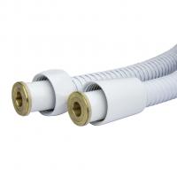 Шланг душевой 150 см имп/кон, EPDM, нерж.сталь БЕЛЫЙ МАТОВЫЙ  MIXLINE MIX-2-150 (коробка)
