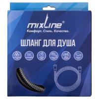 Шланг душевой 150 см имп/кон, EPDM, нерж.сталь ГРАФИТ  MIXLINE MIX-2-150 (коробка)