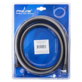 Шланг душевой 150 см имп/кон, силиконовый ГРАФИТ MIXLINE MIX-7-150 ЛЮКС (блистер)