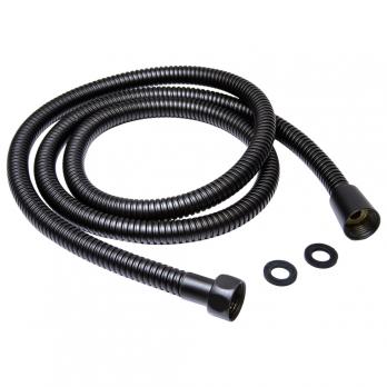 Шланг душевой 175 см имп/кон, EPDM, нерж.сталь ЧЕРНЫЙ МАТОВЫЙ  MIXLINE MIX-2-175 (коробка)