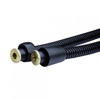 Шланг душевой 175 см имп/кон, EPDM, нерж.сталь ЧЕРНЫЙ МАТОВЫЙ  MIXLINE MIX-2-175 (коробка)
