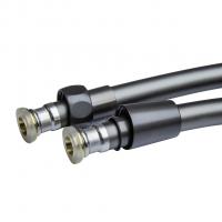 Шланг душевой 200 см имп/кон, силиконовый ГРАФИТ MIXLINE MIX-7-200 ЛЮКС (блистер)