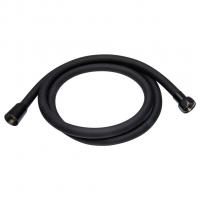 Шланг душевой 200 см имп/кон, силиконовый ЧЕРНЫЙ МАТОВЫЙ MIXLINE MIX-7-200 ЛЮКС (блистер)