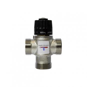 Клапан термосмесительный 3/4'' нар/нар/нар боковое смешение 35-60 град VRT