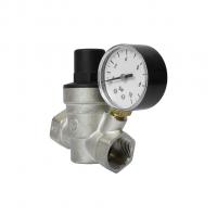 Редуктор давления мембранный 3/4'' диап регул: 1,0 - 6,0 бар с манометром VRT