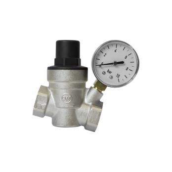 Редуктор давления мембранный 3/4'' диап регул: 1,0 - 6,0 бар с манометром VRT