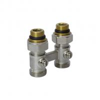 Узел нижнего подключения 1/2x3/4ЕК прямой двухтруб VRT