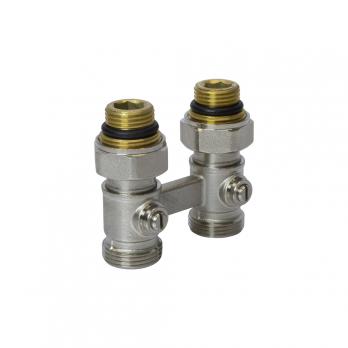 Узел нижнего подключения 1/2x3/4ЕК прямой двухтруб VRT