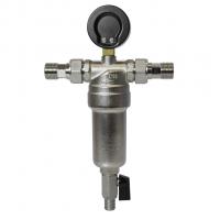 Фильтр самоочищающийся 1/2'' нар/нар с манометром VRT