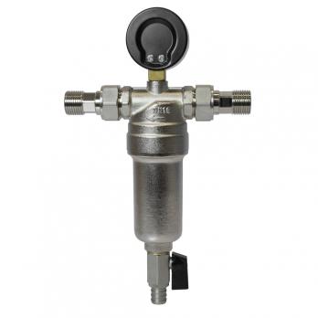 Фильтр самоочищающийся 1/2'' нар/нар с манометром VRT