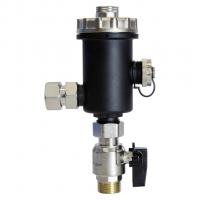 Фильтр самоочищающийся магнитный  3/4'' вн/вн дешламатор для котла , корпус черн. пластик VRT