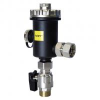 Фильтр самоочищающийся магнитный  3/4'' вн/вн дешламатор для котла , корпус черн. пластик VRT