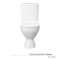 Унитаз-компакт "Толедо"Slim МС Инкоэр (ниж.подв.,кос.выпуск,сид.полип Slim.2кн.арм.)КЕРАМИН