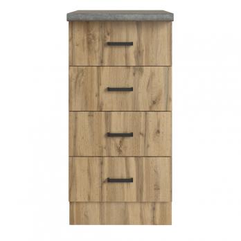 Стол разделочный 40 вотан (4 ящика) столешница бетон