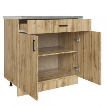 Стол разделочный 80 вотан (1 ящик) столешница бетон