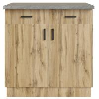 Стол разделочный 80 вотан (2 ящика) столешница бетон