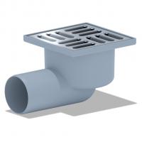 50 трап с гориз. спуском, н/рег решетка 100х100 нерж АНИ пласт TA5102