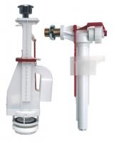 Арматура к смыв. бачку 2-х Кноп.ALCAPLAST/Alcadrain хр.кн. бок.под унив колонка лат.штуцерSA08K 1/2"