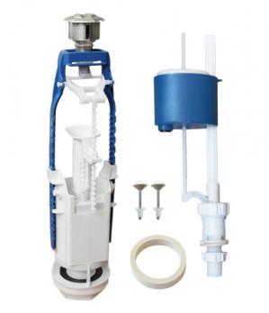 Арматура к смыв.бачку 2-х Кноп Уклад метал нижний подвод унив колонка D40 (А77.57.14.3/АБ77.57.14.3)