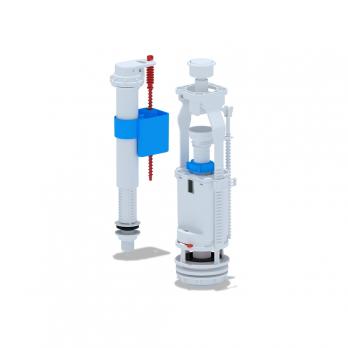 Арматура к смыв. бачку Кноп. АНИпласт бел нижн/подв. WC8510 АНИ пласт