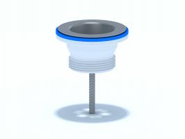 Выпуск 1 1/4" с нерж. сеткой М200 АНИ пласт