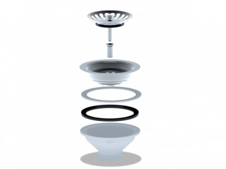 Выпуск 3 1/2" с нерж. сеткой М250 АНИ пласт