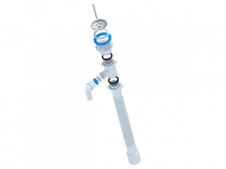 Гофросифон 1 1/2"*40*50 Ani G118 удлиненный с носиком АНИ пласт