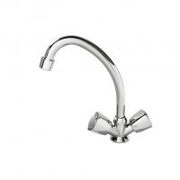 Смеситель для кухни 1/2 кер F4009 FRAP ПЕНТА (выс.пов.излив, п/шпильку, хром, силумин)