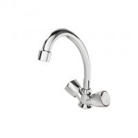 Смеситель для кухни 1/2 кер F4009 FRAP ПЕНТА (выс.пов.излив, п/шпильку, хром, силумин)