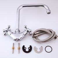 Смеситель для кухни 1/2 кер F4019 FRAP (выс.пов.излив, п/шпильку, хром, силумин)