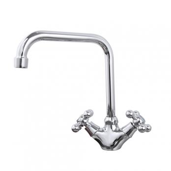 Смеситель для кухни 1/2 кер F4019 FRAP (выс.пов.излив, п/шпильку, хром, силумин)